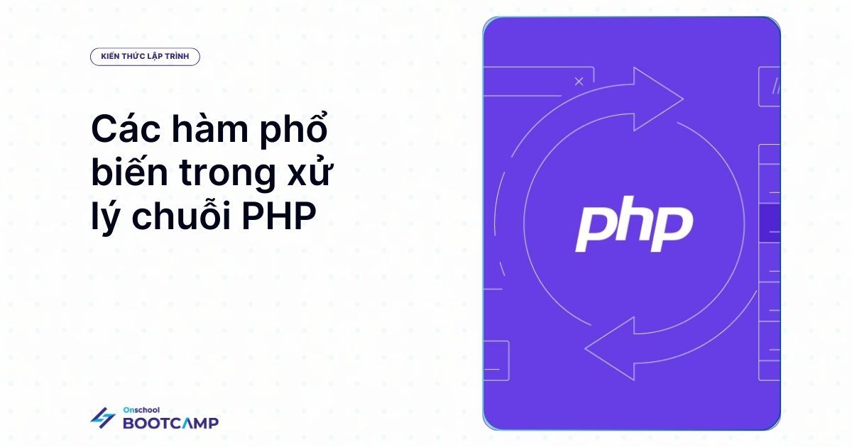 Các hàm xử lý chuỗi trong PHP phổ biến nhất hiện nay